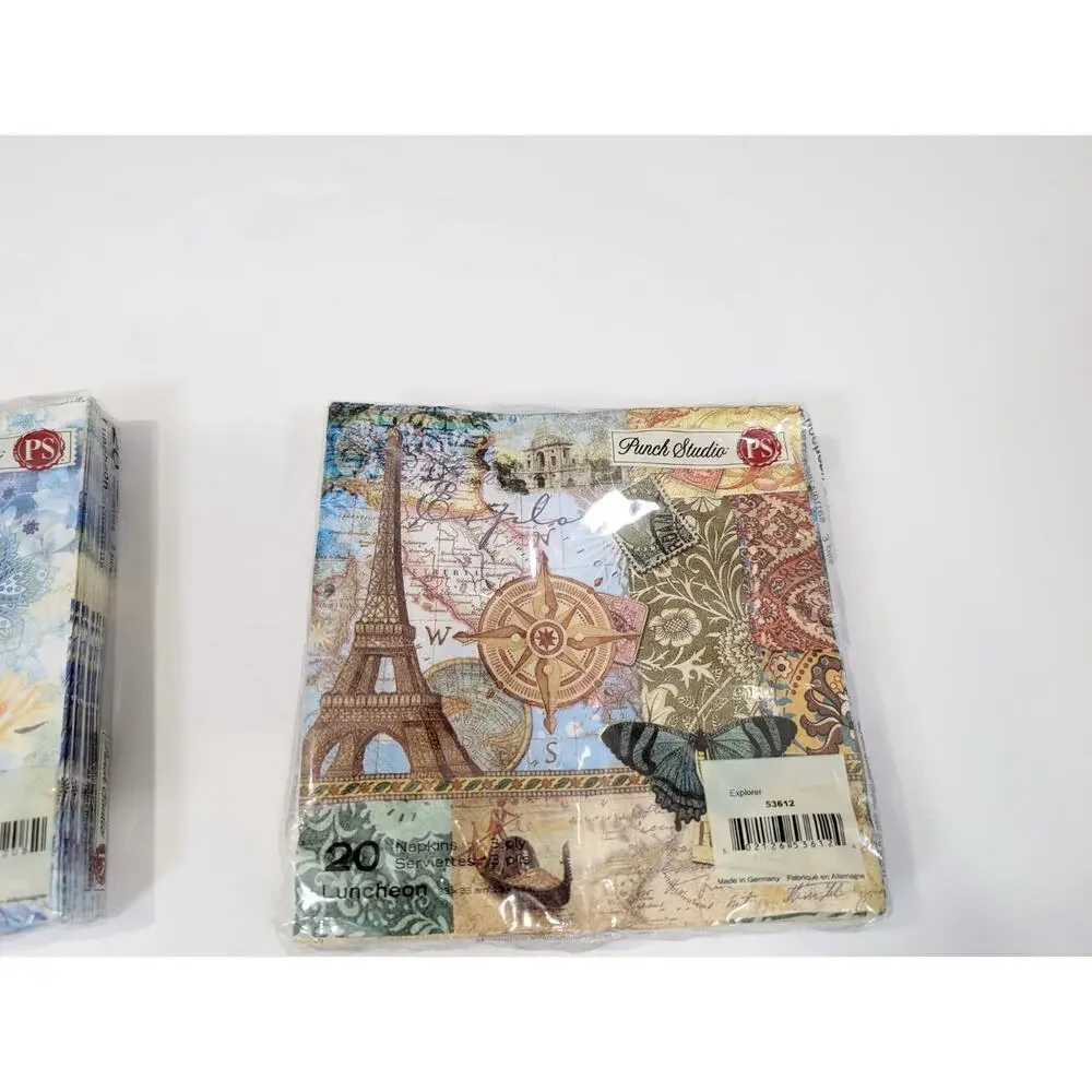 Mixed Lot Paper Napkins 9 Packages Christmas Party Beverage Lunch 196 Pieces